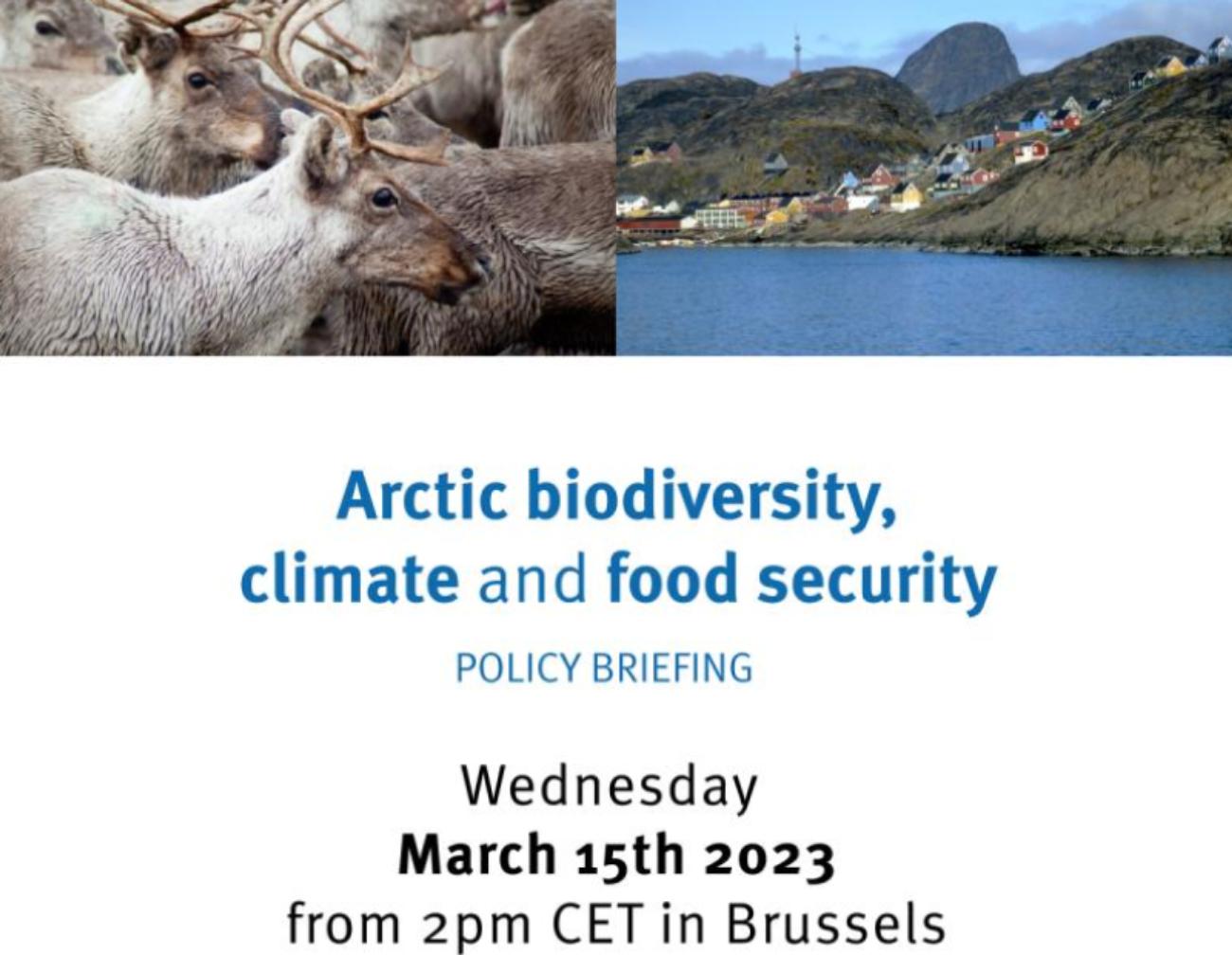 Policy Briefing "Arctic Biodiversity, climate and food security"