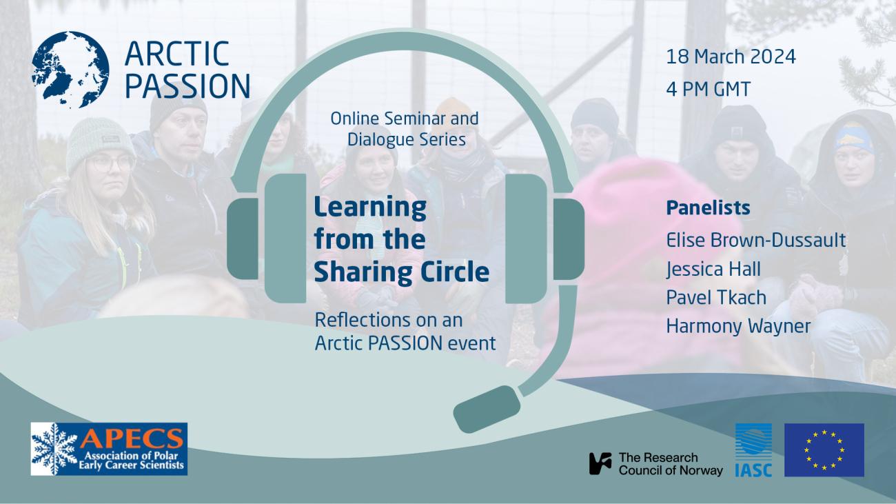Webinar announcement: Learning from the Sharing Circle: Reflections on an Arctic PASSION event