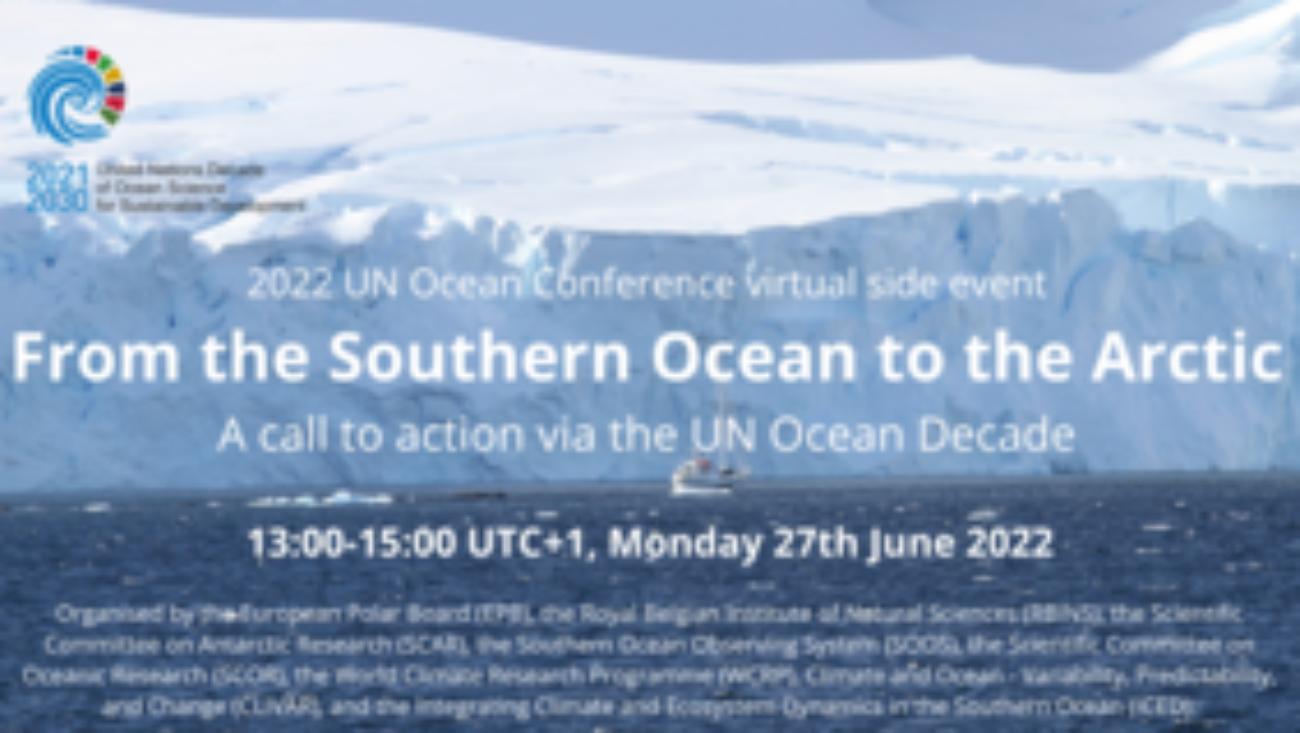 REGISTER NOW: From the Southern Ocean to the Arctic – a Call to Action via the UN Ocean Decade